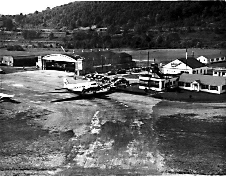 An early view of Tri-Cities Airport in Broome County