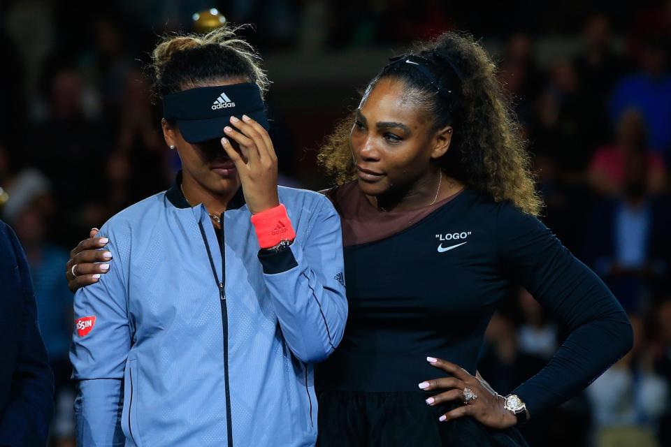 Naomi Osaka and Serena Williams