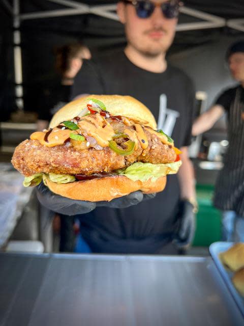 The Northern Echo: The Radgie Chicken Burger.