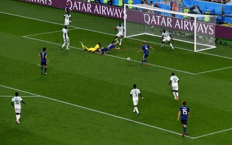 japan equalising goal - Credit: GETTY IMAGES