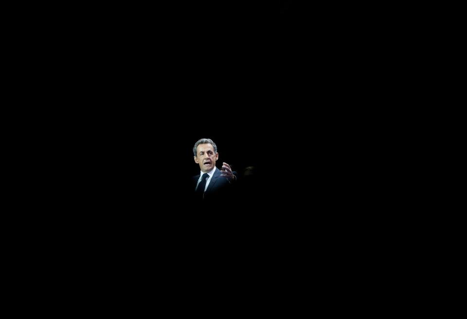 Spotlight fading:  Sarkozy came third in the 2016 Republican presidential primaryAP