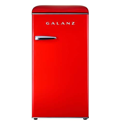 <p><strong>Galanz</strong></p><p>Amazon</p><p><strong>$254.00</strong></p><p>Who said a mini fridge had to be boxy and boring? The <a href="https://www.amazon.com/dp/B08BX5KHFL?tag=syn-yahoo-20&ascsubtag=%5Bartid%7C1782.g.39957981%5Bsrc%7Cyahoo-us" rel="nofollow noopener" target="_blank" data-ylk="slk:Galanz Retro Compact Refrigerator;elm:context_link;itc:0;sec:content-canvas" class="link "><strong>Galanz Retro Compact Refrigerator</strong></a> brings major style to any room with its retro-chic design, three levels of storage, and variety of color and size options. Boasting a 3.3 cu. ft. capacity, adjustable glass shelves, and a can rack, it can hold anything from modern takes on classic snack staples like string cheese, like <a href="https://www.delish.com/food/a39788620/vegan-cheese-is-coming-into-its-own/" rel="nofollow noopener" target="_blank" data-ylk="slk:vegan Babybel cheese;elm:context_link;itc:0;sec:content-canvas" class="link ">vegan Babybel cheese</a>, to beverages like the <a href="https://www.delish.com/food-news/a40871872/coca-cola-dreamworld/" rel="nofollow noopener" target="_blank" data-ylk="slk:new Coca-Cola “Dreamworld” flavored soda;elm:context_link;itc:0;sec:content-canvas" class="link ">new Coca-Cola “Dreamworld” flavored soda</a>.</p><p>“While this mini fridge does not offer a freezer, it does offer a small chiller compartment to freeze a compact ice cube tray,” noted the Good Housekeeping Institute. And the <strong><a href="https://www.amazon.com/dp/B08BX5KHFL?tag=syn-yahoo-20&ascsubtag=%5Bartid%7C1782.g.39957981%5Bsrc%7Cyahoo-us" rel="nofollow noopener" target="_blank" data-ylk="slk:Galanz Retro Compact Refrigerator’s;elm:context_link;itc:0;sec:content-canvas" class="link ">Galanz Retro Compact Refrigerator’s</a></strong> chiller certainly does its job well—if you have items that need to be extra cold, it can keep them at a frosty 27° to 37° F.</p><p>You also can easily control the temperature of this mini fridge with the adjustable thermostat, but it's good to note that their testers said its “plastic handle does not seem sturdy” and called it “difficult to attach.”</p>