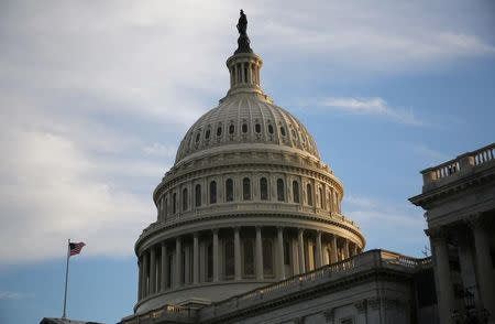 The U.S. Capitol building is seen at sunset in Washington, U.S. May 17, 2017. REUTERS/Zach Gibson