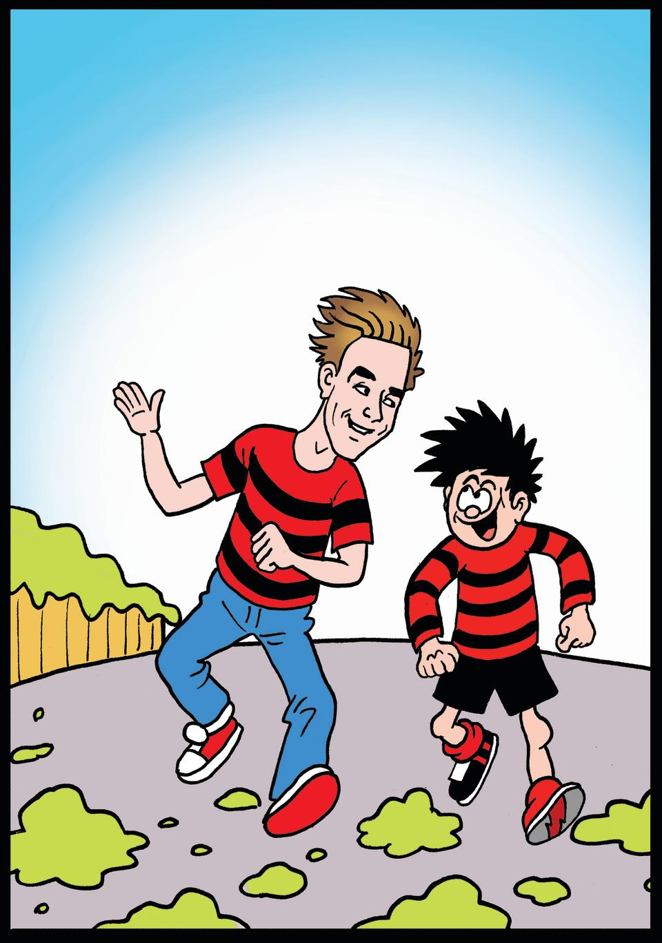 Joe Sugg joins Dennis in a special edition of the Beano (Beano)