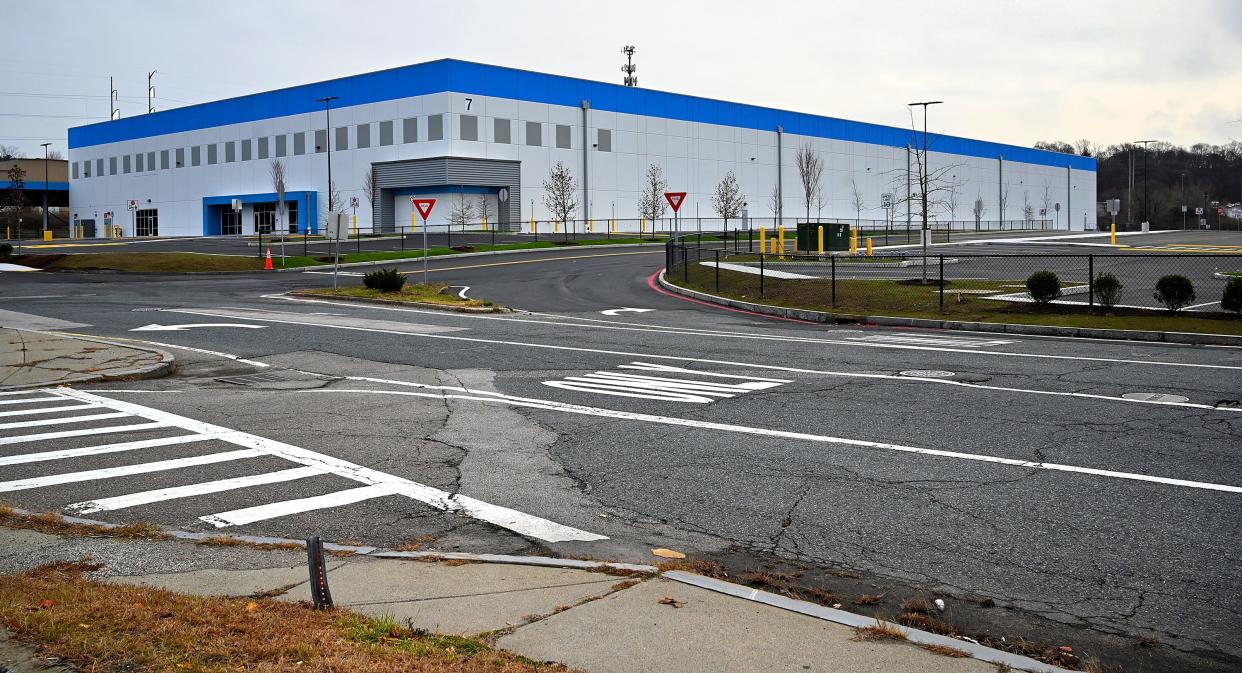 An Amazon warehouse in Worcester, Massachusetts. A facility like this is proposed to be built in the Salina Airport Industrial Center to offer more warehouse space in the community.