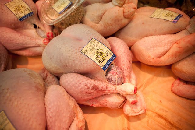 <p>Keith Morris / Alamy </p> Farm fresh turkey