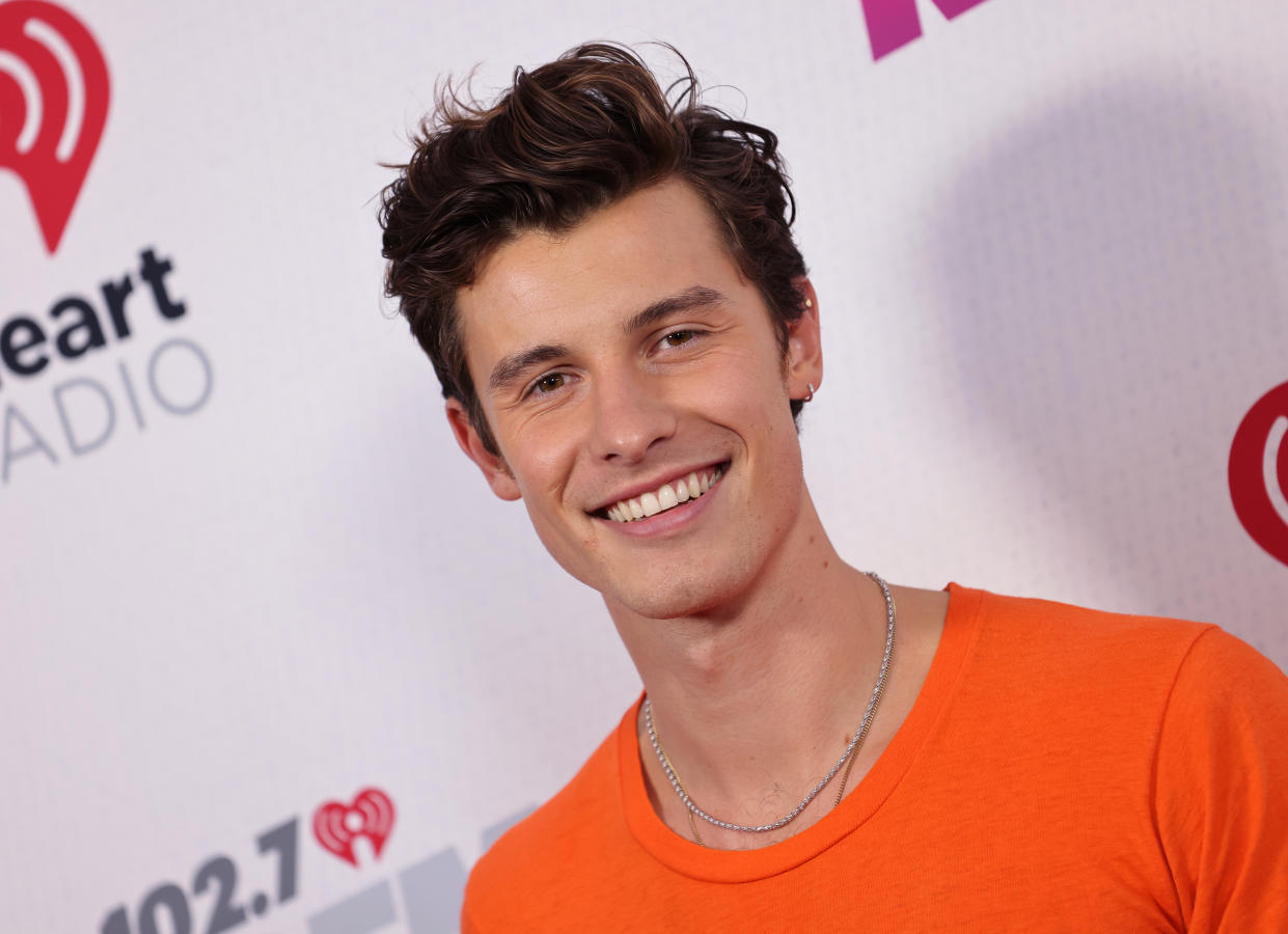 CARSON, CALIFORNIA - JUNE 04: Shawn Mendes attends the 2022 iHeartRadio Wango Tango at Dignity Health Sports Park on June 04, 2022 in Carson, California. (Photo by David Livingston/FilmMagic)