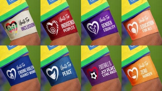 FIFA approved eight armbands for team captains to wear at the 2023 World Cup in Australia and New Zealand.
