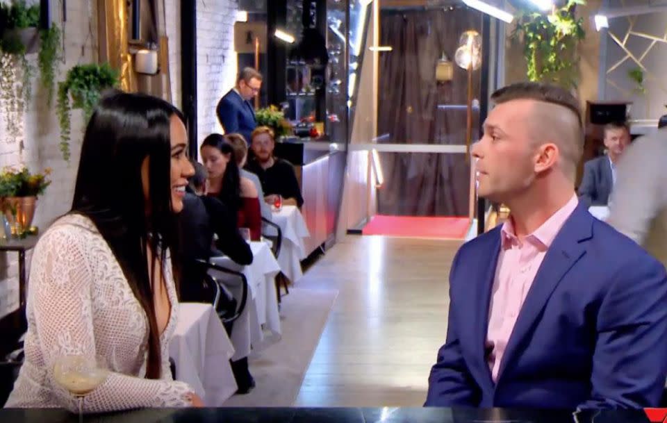 Jasmine's episode of First Dates is set to hit screens this week, and a teaser reveals she tells her date Ryan that her biggest regret is she 