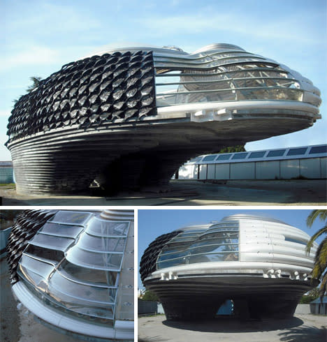 futuristic nurbs house exterior