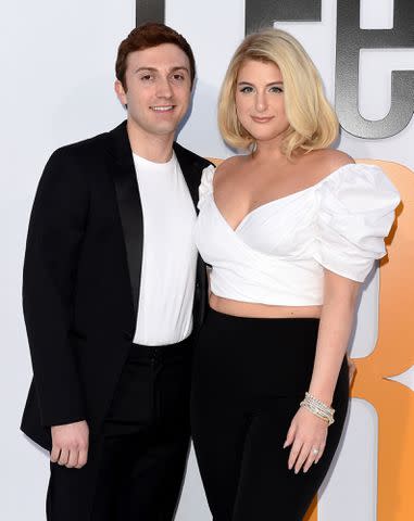 Axelle/Bauer-Griffin/FilmMagic Daryl Sabara and Meghan Trainor in Westwood in April 2018