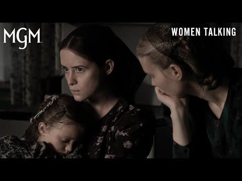 <p><em>Women Talking, </em>based on Miriam Toews’ novel, follows a group of women living in an isolated religious community. After the men of the group commit an unspeakable act the women realize they have three choices: do nothing, stay and fight, or leave. The film adaptation is currently available to watch in theaters.</p><p><a href="https://www.youtube.com/watch?v=dH7Sl2h_aHs&t=12s" rel="nofollow noopener" target="_blank" data-ylk="slk:See the original post on Youtube;elm:context_link;itc:0;sec:content-canvas" class="link ">See the original post on Youtube</a></p>