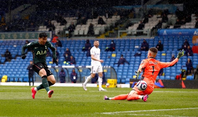 Son Heung-min slots home the equaliser for Spurs