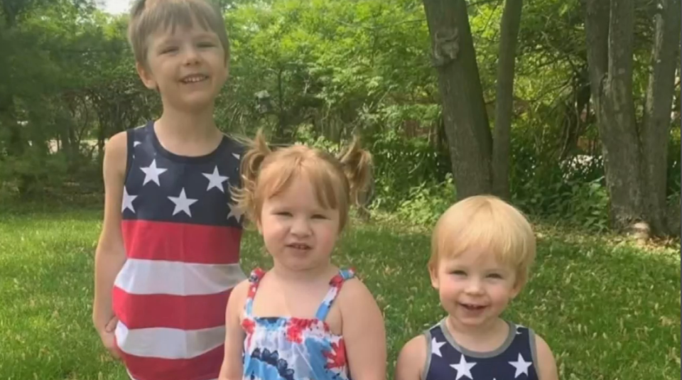 Three children - 5-year-old Bryant, 3-year-old Cassidy, and 2-year-old Gideon - were found dead in their father's Round Lake Beach home on June 13, 2022, and their father has now been charged with their murders after police say he confessed to drowning them. / Credit: CBS Chicago