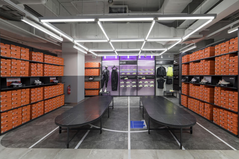 Be sure to check out the first-ever NikeFit shoe fitting services. PHOTO: Nike