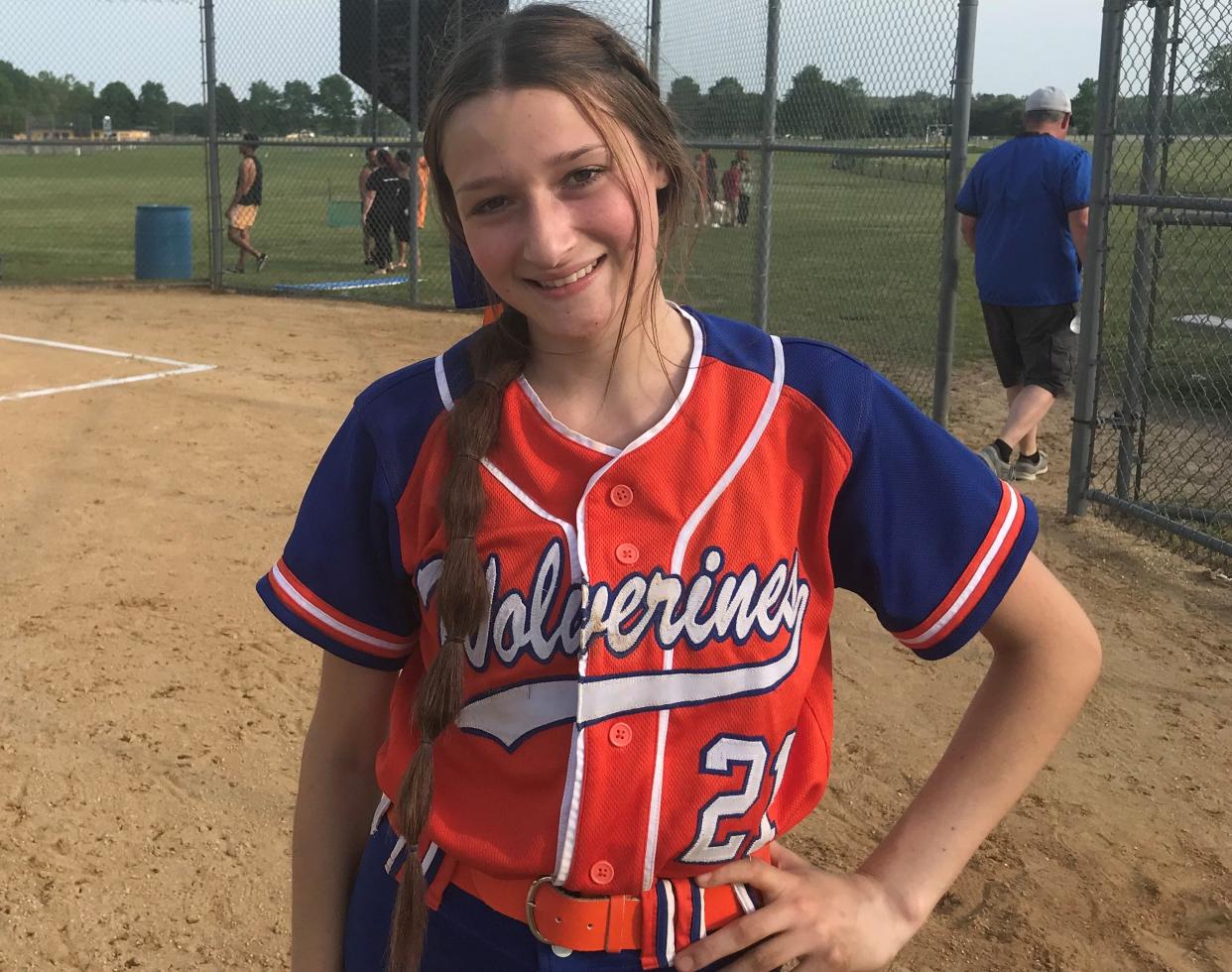 Olivia Boultinghouse pitched Woodstown in the the semifinal round of the South Jersey Group 1 tournament with a 4-2 win over Buena.