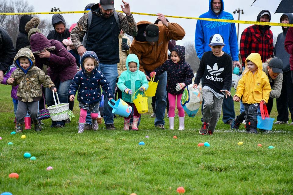 A spring rain couldn't stop children from participating in Quakertown's Egg Hunt in 2022 and the borough is planning another hunt  for April 1 at the soccer fields off California Road where the Easter Bunny will make a guest appearance.