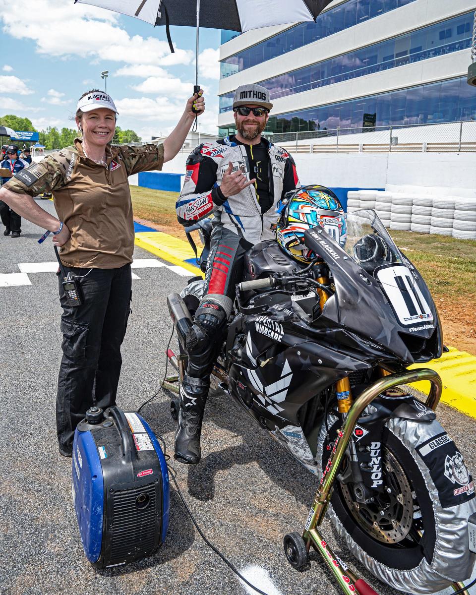 MotoAmerica Supersport rider Tony Blackall and his wife, Janet, formed Blackall Racing in 2019.