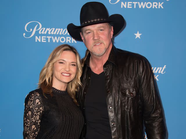 <p>Earl Gibson III/Getty</p> Victoria Pratt and Trace Adkins attend Paramount Network Launch Party in 2018