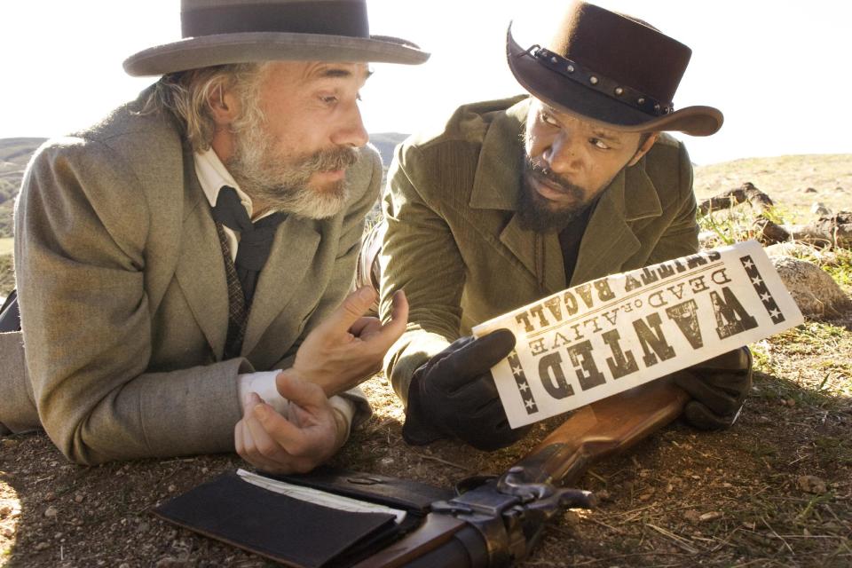 This undated publicity image released by The Weinstein Company shows, from left, Christoph Waltz as Schultz and Jamie Foxx as Django in the film, "Django Unchained," directed by Quentin Tarantino. Waltz was nominated Thursday, Dec. 13, 2012 for a Golden Globe for best supporting actor for his role in the film. The 70th annual Golden Globe Awards will be held on Jan. 13. (AP Photo/The Weinstein Company, Andrew Cooper, SMPSP)