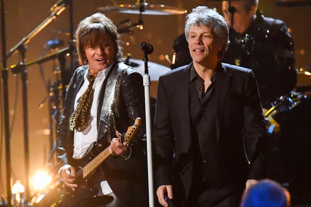 <p>Jeff Kravitz/FilmMagic</p> Bon Jovi's Richie Sambora and Jon Bon Jovi