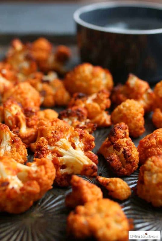 <p>Living Locurto</p><p>Incredibly easy, low-carb buffalo roasted cauliflower that turns out perfectly crispy in an air fryer or oven.</p><p><strong>Get the recipe: <a href="https://www.livinglocurto.com/buffalo-roasted-cauliflower-air-fryer/" rel="nofollow noopener" target="_blank" data-ylk="slk:Air Fryer Buffalo Roasted Cauliflower;elm:context_link;itc:0;sec:content-canvas" class="link ">Air Fryer Buffalo Roasted Cauliflower</a></strong></p>