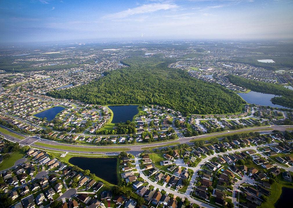 Aerial view of Kissimmee, Florida