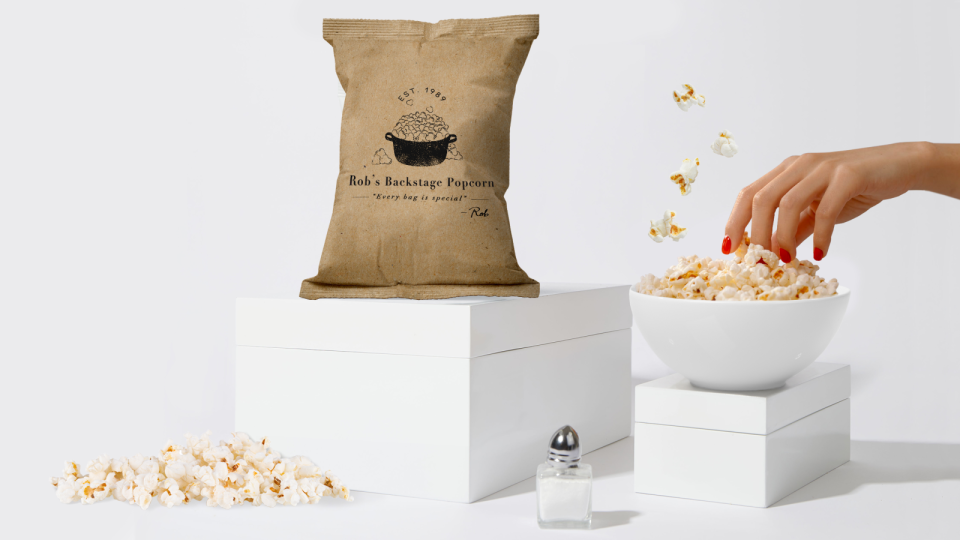 Rob's Backstage Popcorn is a unique snack available only online.