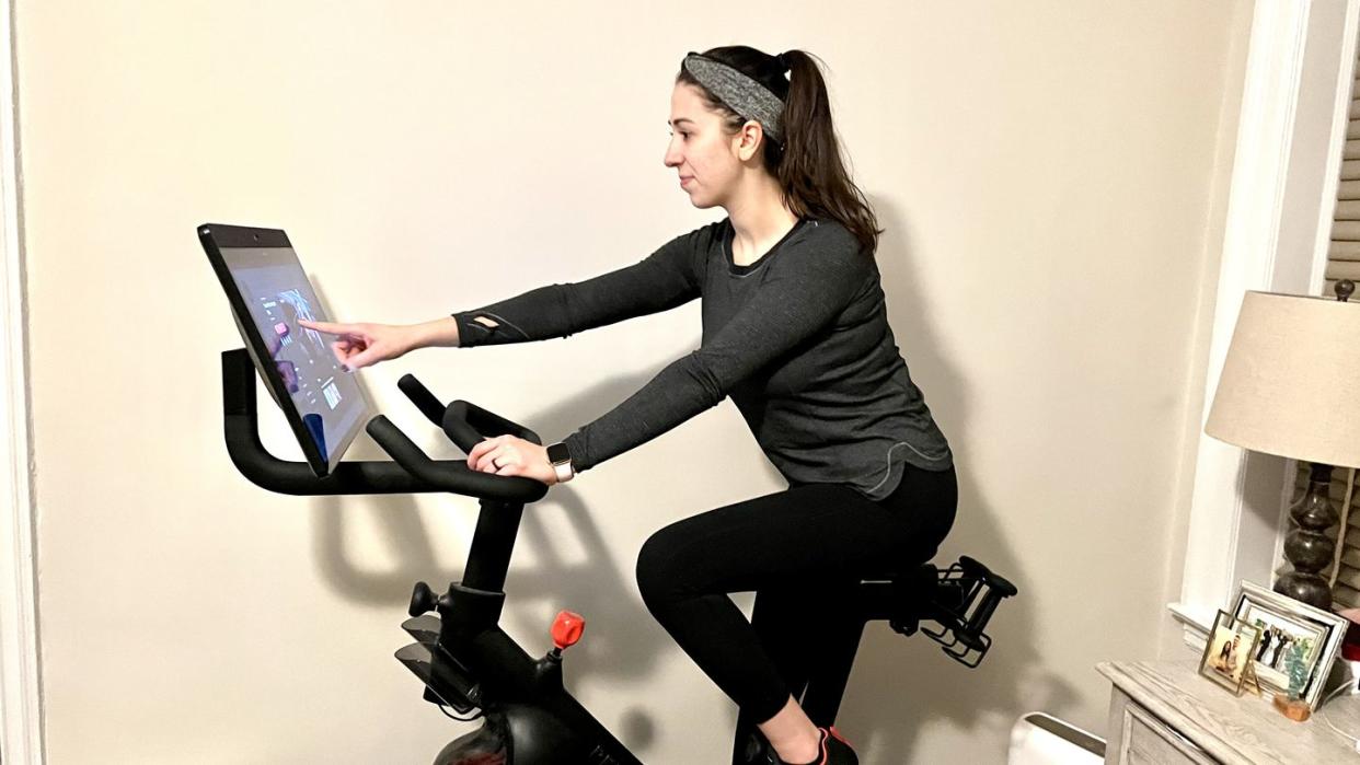 sassos testing the peloton bike