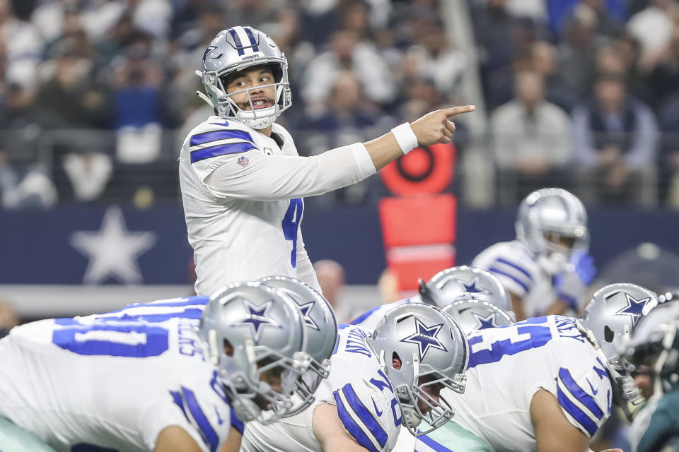 The Cowboys can clinch the NFC East title with a victory Sunday in Indianapolis. (Getty Images)