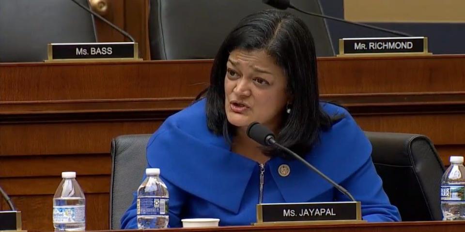 Pramila Jayapal google congress hearing