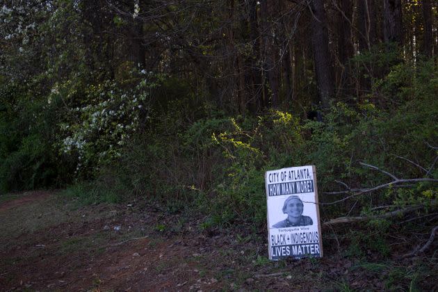 Environmental activists reoccupy a preserved Atlanta forest on March 4 that is slated to be developed as a police training center in Georgia.