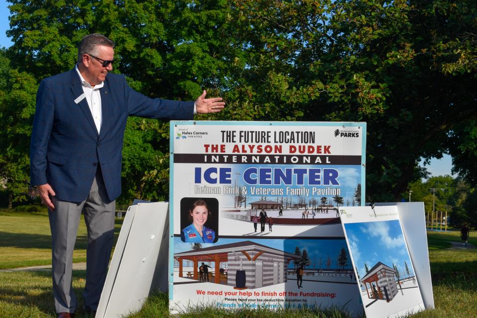 Don Schwartz, president of Friends of Hales Corners Park and Pool, remains confident that the ice rink will be completed in Hales Corners Park.