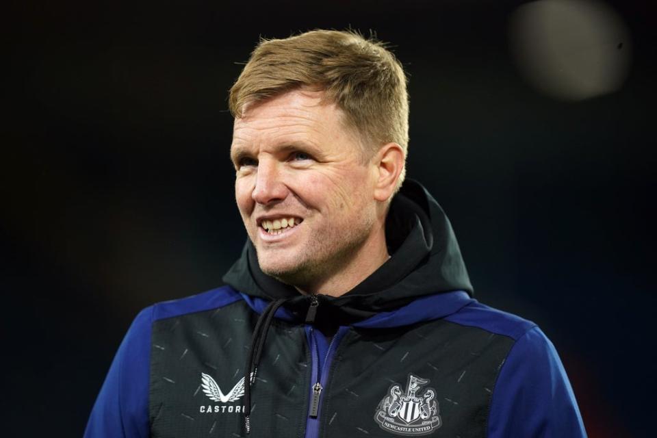 Newcastle manager Eddie Howe enjoyed the vital victory at Leeds (Mike Egerton/PA) (PA Wire)