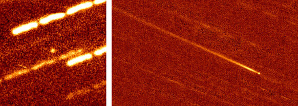 The comet 323P/SOHO passing the sun.