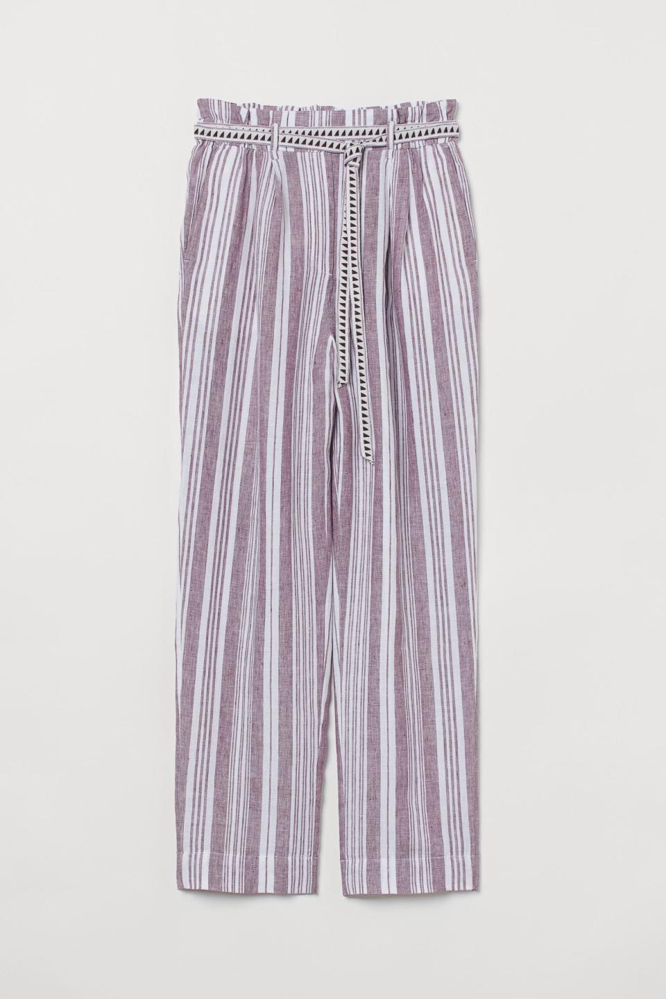 Pull-on Linen Pants