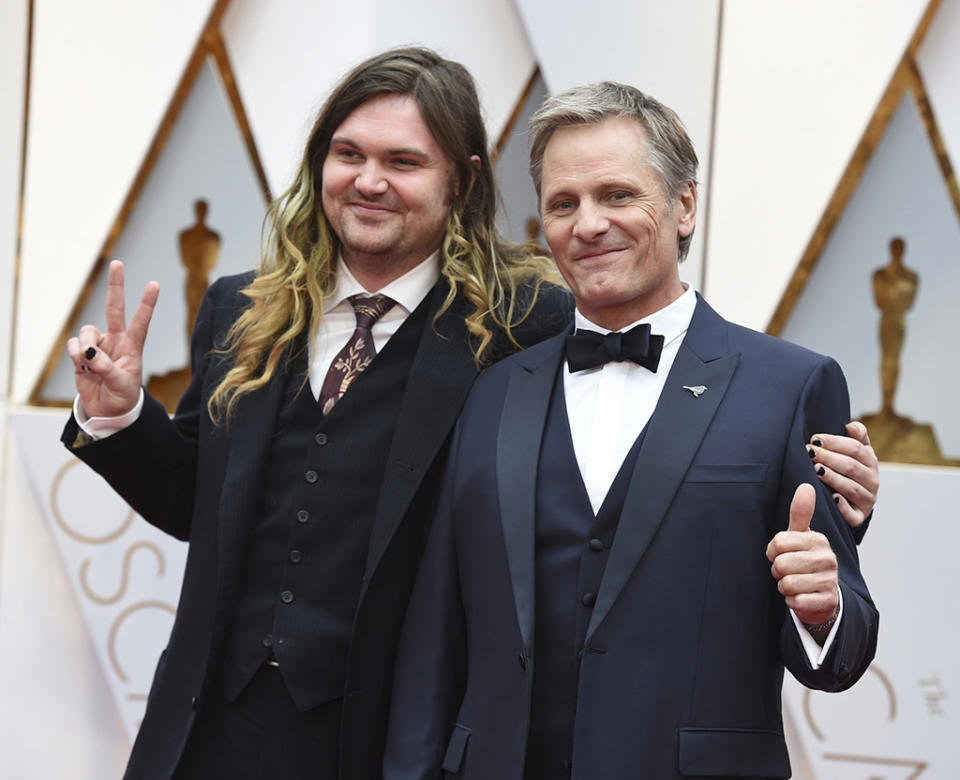 Viggo Mortensen and son Henry