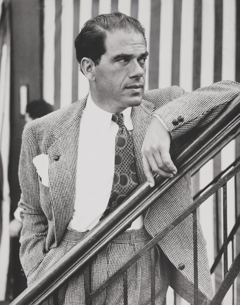 Frank Capra, film director, aboard the SS Rex arriving from Italy to New York, June 24, 1937. 