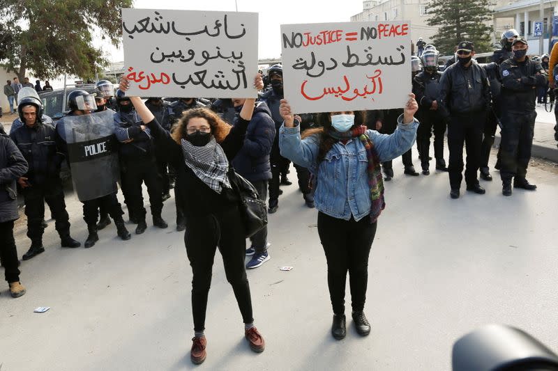 Anti-government protests in Tunis