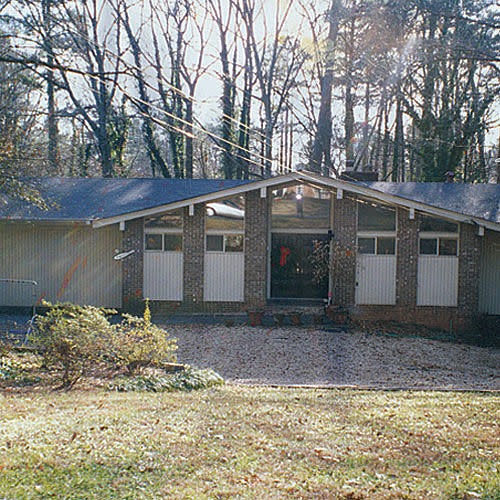 1960s Alpine Chalet Exterior: Before