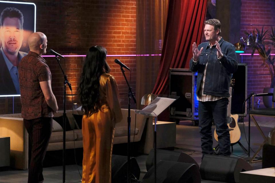 THE VOICE -- “The Battles Premiere” Episode 2307 -- Pictured: Blake Shelton -- (Photo by: Trae Patton/NBC)