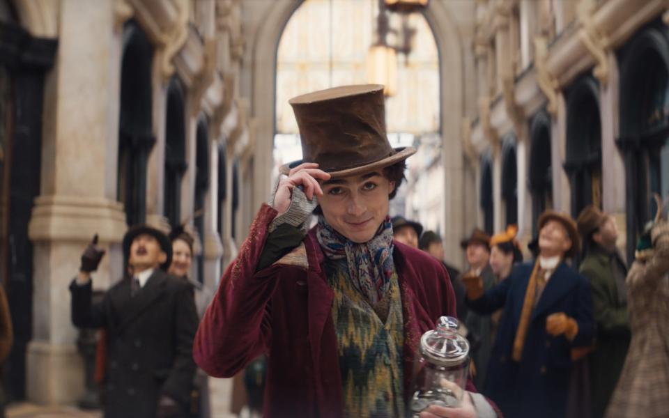 Timothée Chalamet in Wonka