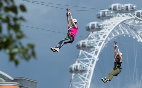 Riders have one ride without the virtual reality first to get their bearings  - Credit: Fiona Hanson