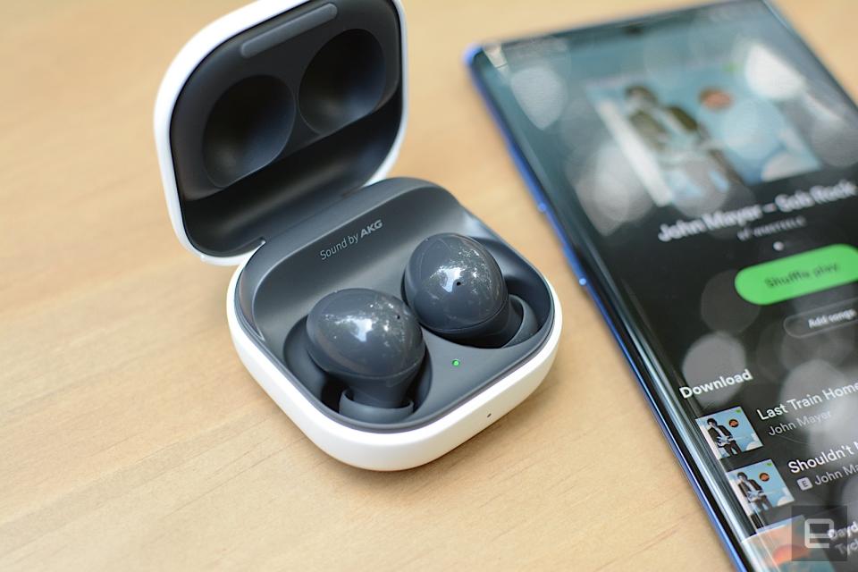 <p>With the Galaxy Buds 2, Samsung adds active noise cancellation to its most affordable true wireless earbuds. This successor to the Galaxy Buds+ are smaller and more comfortable with premium features like wireless charging and adjustable ambient sound. However, ANC performance is only decent and there’s no deep iOS integration like previous models. Still, at this price, Samsung has created a compelling package despite the sacrifices.</p>
