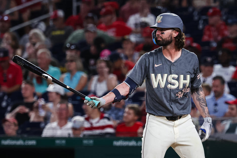 Jesse Winker。(Photo by Scott Taetsch/Getty Images)