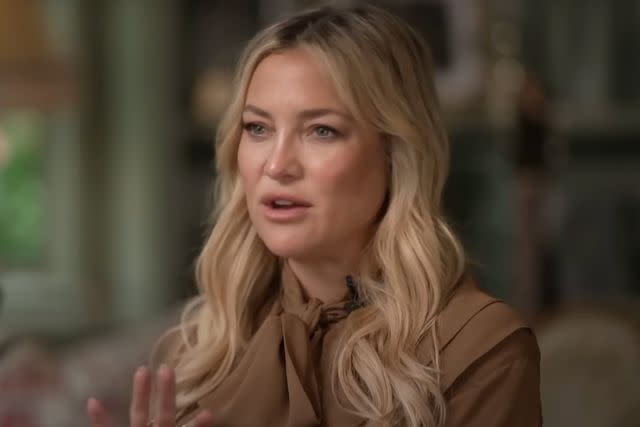 <p>CBS Sunday Morning/YouTube</p> Kate Hudson on 'CBS Sunday Morning' on April 28, 2024