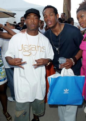 Ja Rule and Marlon Wayans at the Miami premiere of Lions Gate's The Cookout