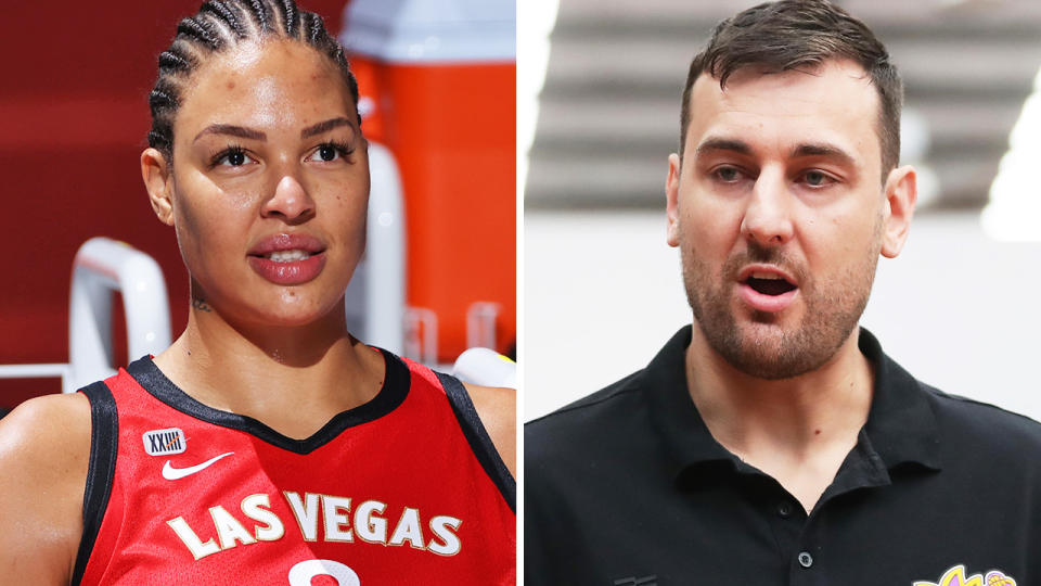 Liz Cambage has reacted angrily to Andrew Bogut's recent suggestion the pair conspired to generate outrage in the media, with the WNBA star saying the pair are not generally on speaking terms. Pictures: Getty Images