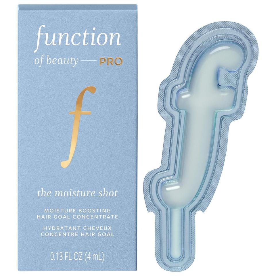 <p><a href="https://go.redirectingat.com?id=74968X1596630&url=https%3A%2F%2Fwww.sephora.com%2Fproduct%2Ffunction-of-beauty-pro-hydrating-moisture-shot-hair-goal-concentrate-mix-in-P507563&sref=https%3A%2F%2Fwww.elle.com%2Fbeauty%2Fhair%2Fa60235666%2Ffunction-of-beauty-pro-haircare-review%2F" rel="nofollow noopener" target="_blank" data-ylk="slk:Shop Now;elm:context_link;itc:0;sec:content-canvas" class="link ">Shop Now</a></p><p>The Moisture Shot Hydrating Hair Goal Concentrate </p><p>sephora.com</p><p>$4.00</p>