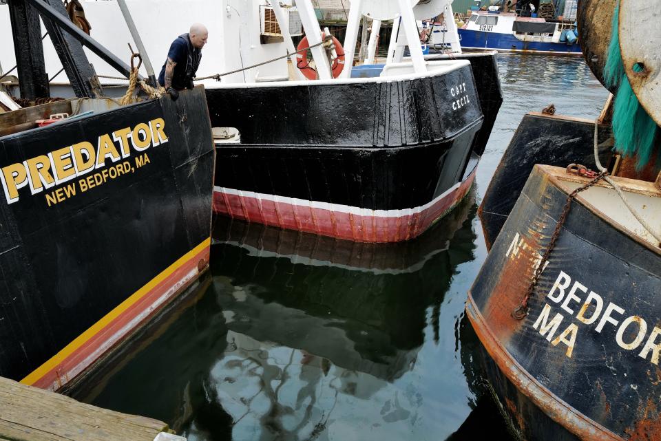 Andrew Jones, a Massachusetts environmental analyst, investigates a diesel fuel spill spotted in New Bedford harbor.